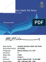Kuliah ASSTT - Pertemuan 9&10 - Metode Takabeya (Pendahuluan Dan Analisis Struktur Portal Tetap)