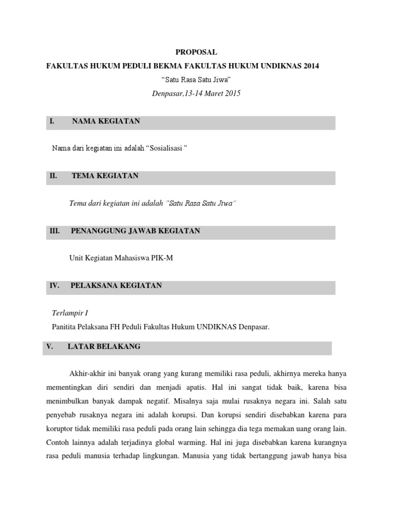 PROPOSAL | PDF | Ilmu Sosial