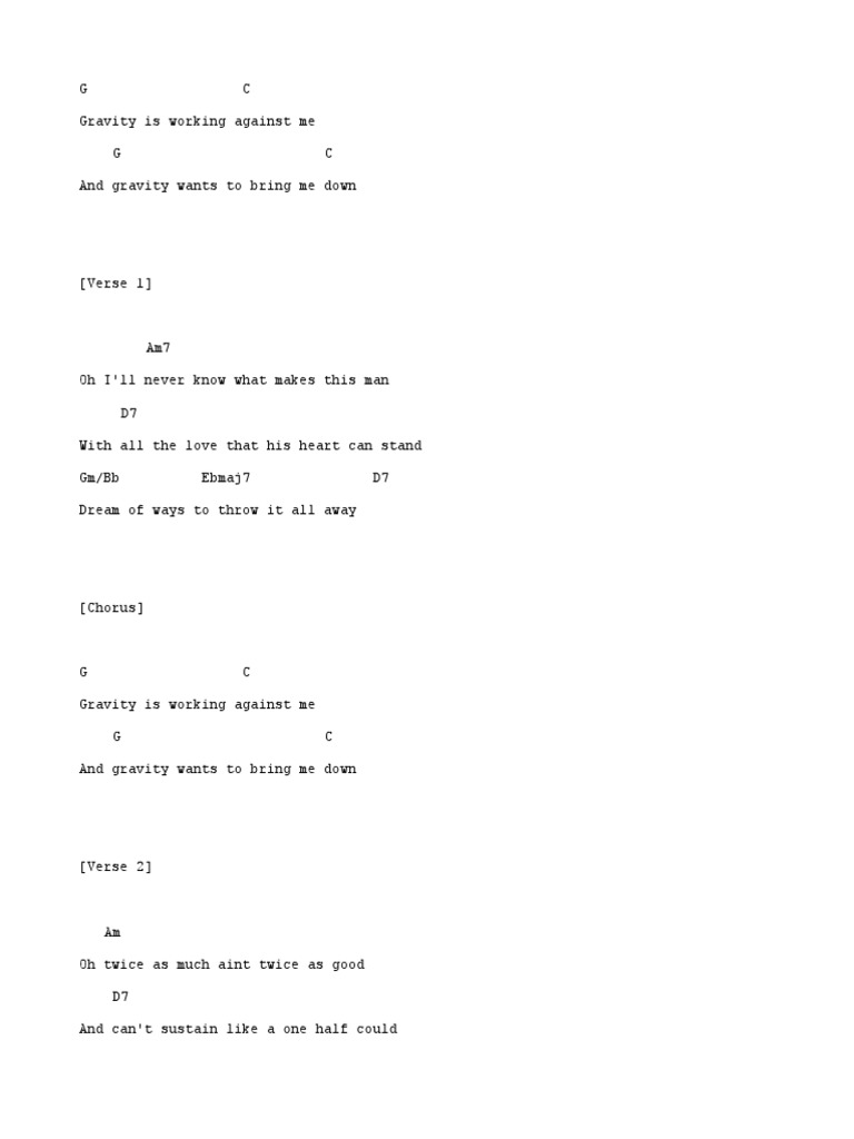John Mayer Chords PDF