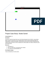 ProjectCaseStudy SnakeGame