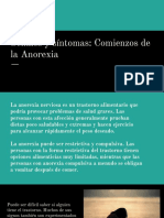 Señales y Síntomas: Comienzos de La Anorexia