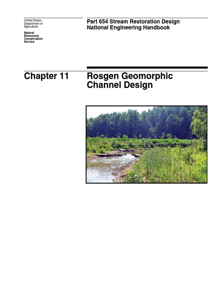Rosgen Geomorphic Channel Design PDF River Geomorphology