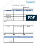 Collabera Leave Form PDF