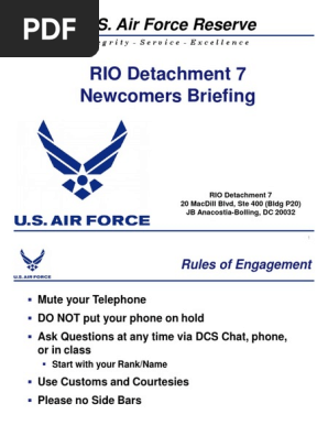 Usaf Reserves Ima Newcomer S Brief Business Computing And