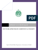 Sindh Youth Policy 2016 Draft