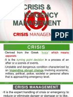 Crisis Management