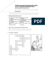 BALOTARÍA DE PREGUNTAS DEL ÁREA DE COMUNICACIÓN DEL TERCER GRADO religion  I.docx