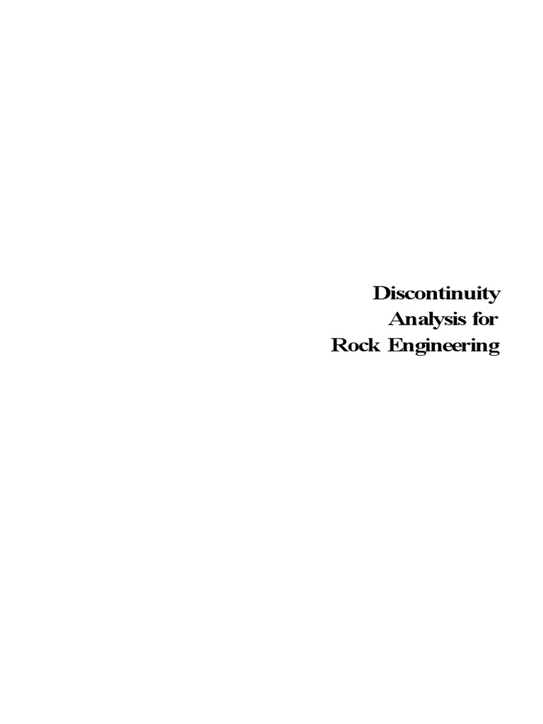 Stephen D. Priest (Auth.) - Discontinuity Analysis For Rock