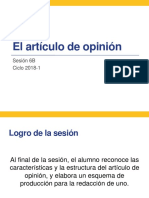 6B - El Artículo de Opinión - 2018-1