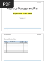 Resource Management Plan