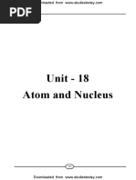 NEET UG Physics Atom and Nucleus MCQs