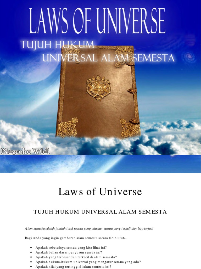 7 Hukum Universal Alam Semesta