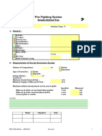 Smoke Extract Fan Checklist