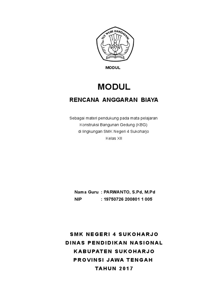 Rencana Anggaran Biaya Konstruksi | PDF | Karier & Perkembangan | Bisnis