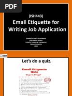 Email Etiquette For Writing Job Application