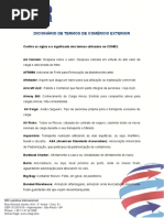 Dicionário de Termos de Comércio Exterior
