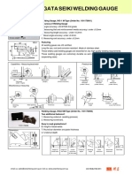 Niigata Welding Gauge