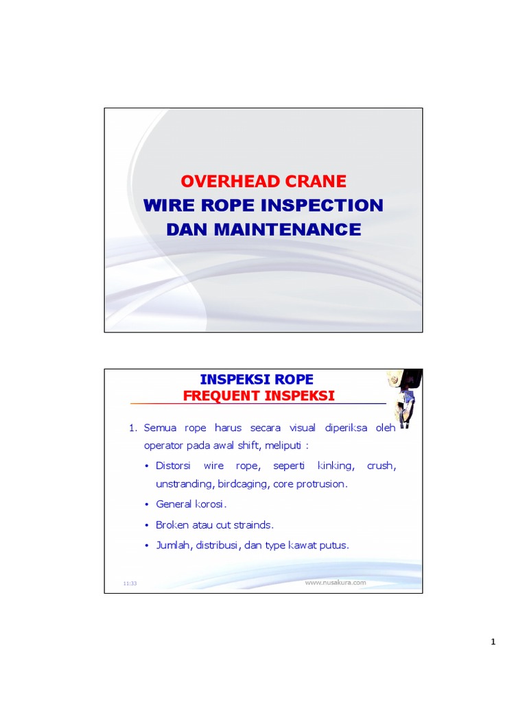 Overhead Crane Wire Rope | PDF