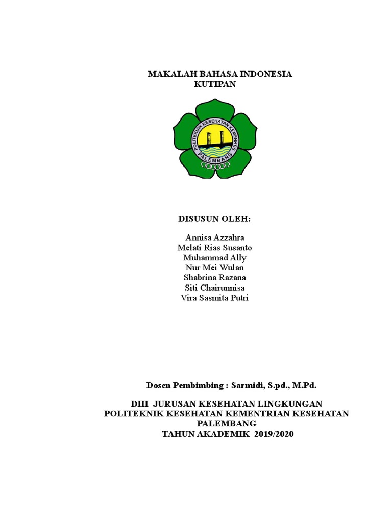Makalah Bahasa Indonesia Revisi