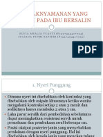 k11 KETIDAKNYAMANAN YANG TERJADI PADA IBU BERSALIN