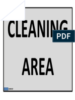 Sign Area Kerja Cleaning Area Upload