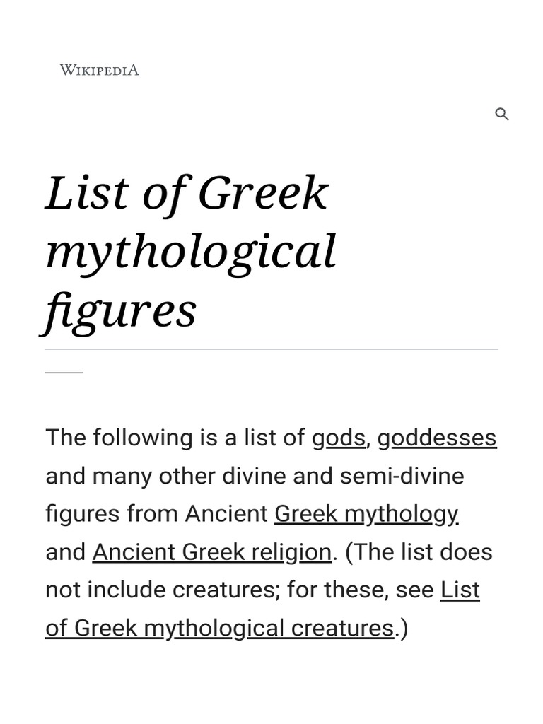 List of Greek Mythological Figures - Wikipedia170342 | Hades | Dionysus