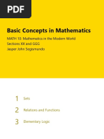 Basic Concepts in Mathematics 