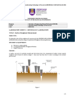 Manufacturing Technology ziyadi lab sheet 564.doc