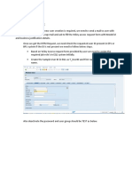 User Provisioning Document