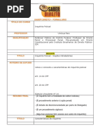 Processo Penal Inquerito Policial Vinicius Reis