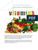 Vitamins-Alll Knowledge