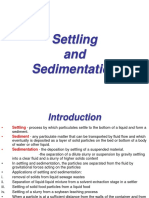 SETTLING AND SEDIMENTATION -WEEK 11.PPT