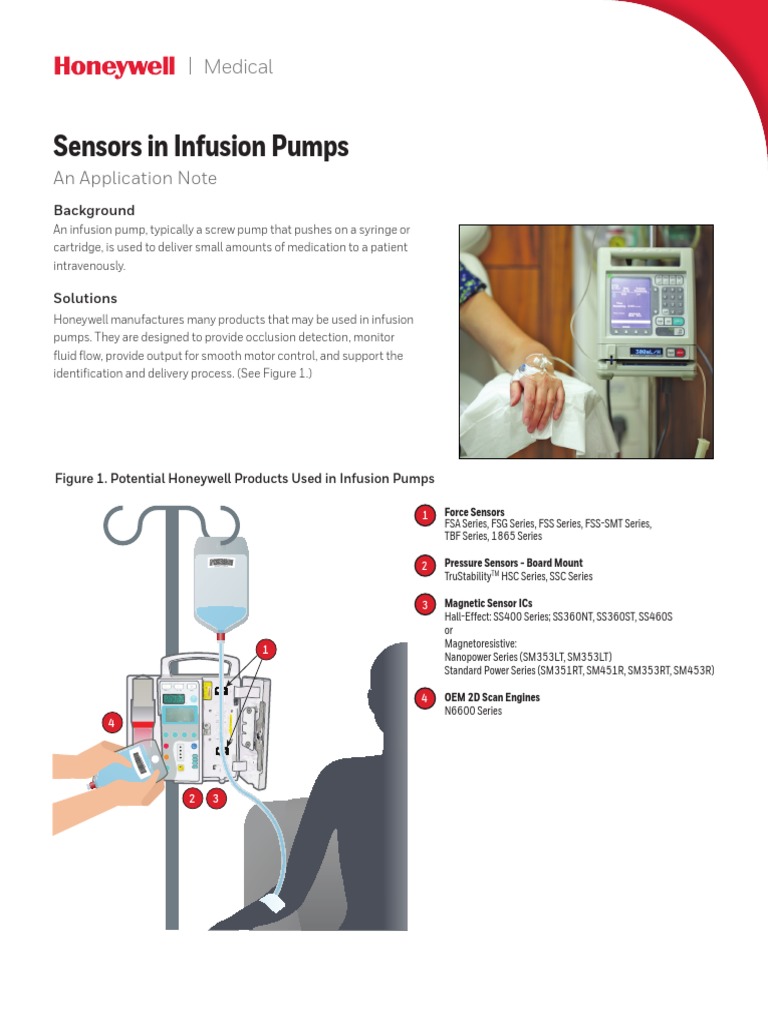 Honeywell Sensing Sensors Infusion Pump Sensors PDF Sensor Barcode