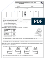 Avaliação Diagnóstica de Matemática - 2º Ano