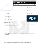 18 Multiplicación de Fracciones Cuarto de Primaria