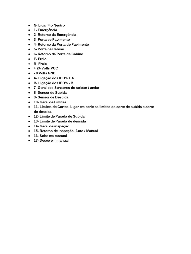 Bornes Esquema De Ligação Pdf Pdf