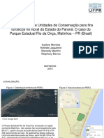 A subutilização de Unidades de Conservação para fins turísticos no litoral do Estado do Paraná