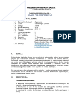 2019-Sílabo Por Competencia Entomologia Agrícola - Propuesto para Undc PDF