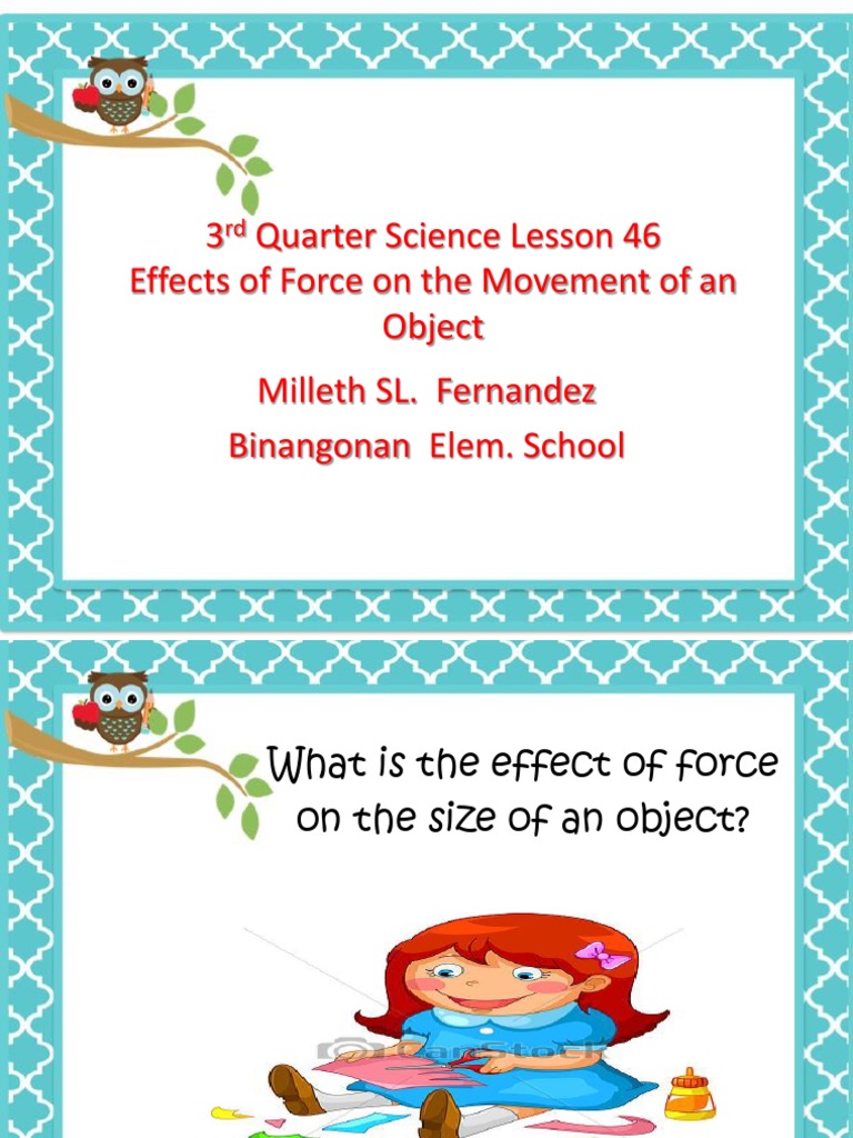 Effects of Force on Object Movement | PDF