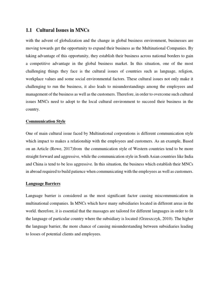 OMAC PDF Multinational Corporation Business