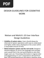 Lesson 11 DESIGN GUIDELINES FOR COGNITIVE WORK