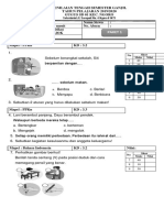 Penilaian Tengah Semester Ganjil Kelas 1