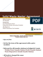 Solid Waste Master Agreement