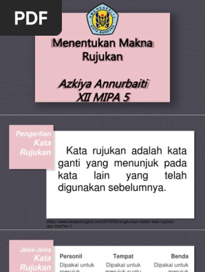 Menentukan Makna Rujukan Pptx