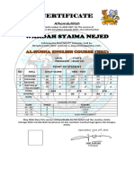 Certificate STAR 6