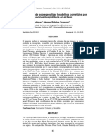 La Necesidad de Sobrepenalizar Los Delitos Cometidos Por Funcionarios Públicos en El Perú