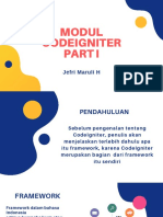 Modul CodeIgniter PART 1 REMASTERED PDF