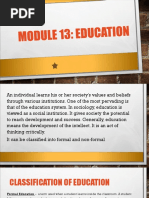 Module 13 Education Understanding