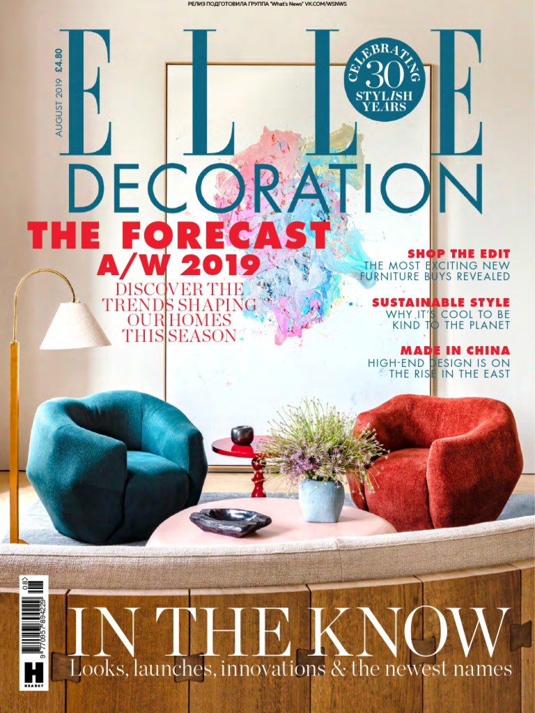 Elle Decoration Uk 08 19 Pdf Recycling Plastic