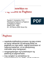 Mga Estratehiya Sa Pag Unawa Sa Pagbasa